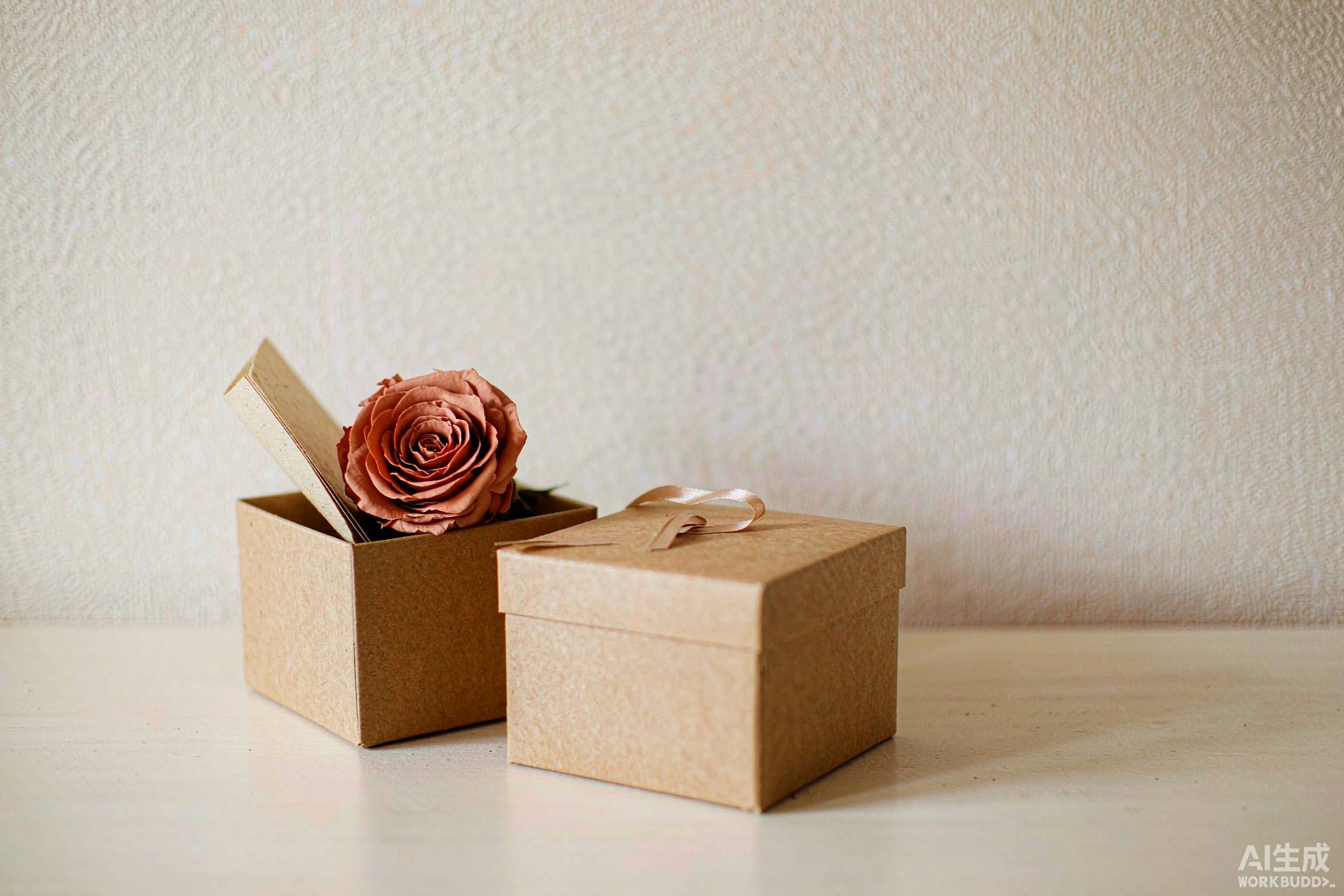 Custom dyed and packaged preserved flowers